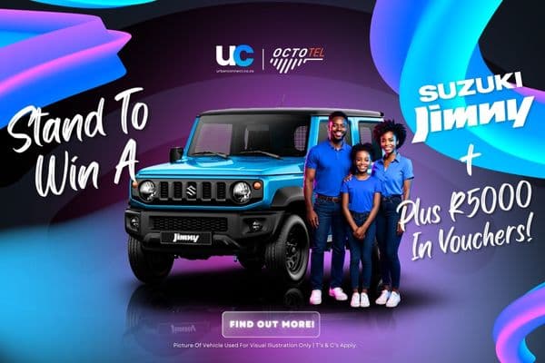 Win a Suzuki Jimny + R5000 in Vouchers with UrbanConnect & Octotel